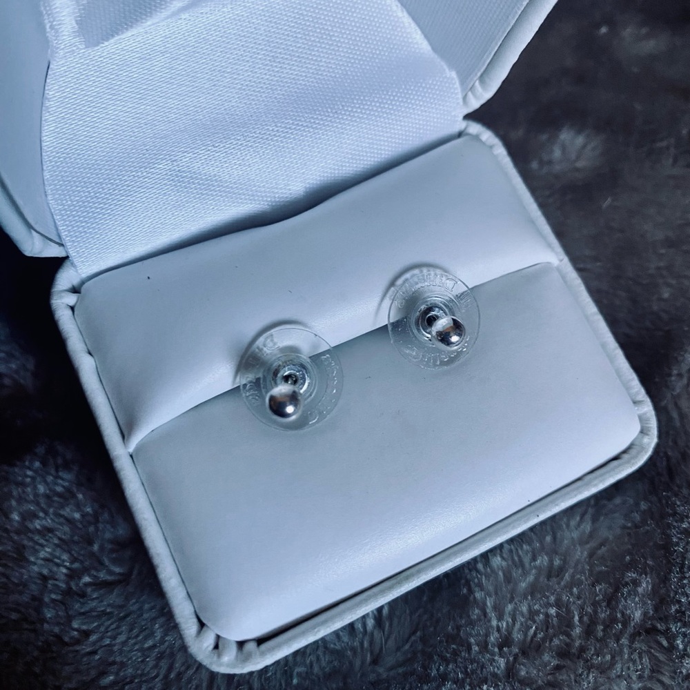 Sterling Silver Stud Safety Back Earrings